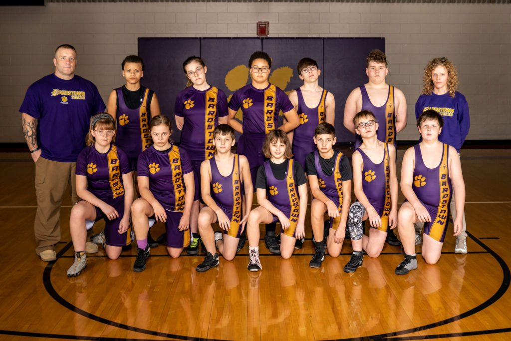 photo of Bardstown Middle School wrestling team