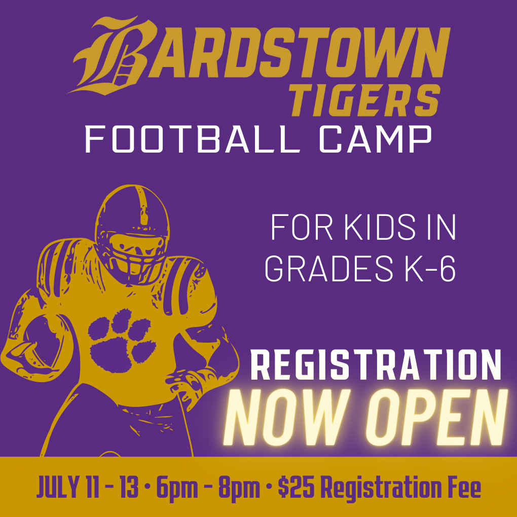 Tigers Football Camp Graphic